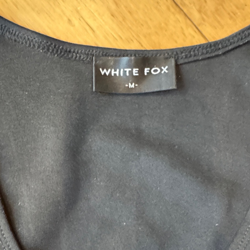 White Fox Boutique Black Twist Front Tank Top - Picture 2 of 4